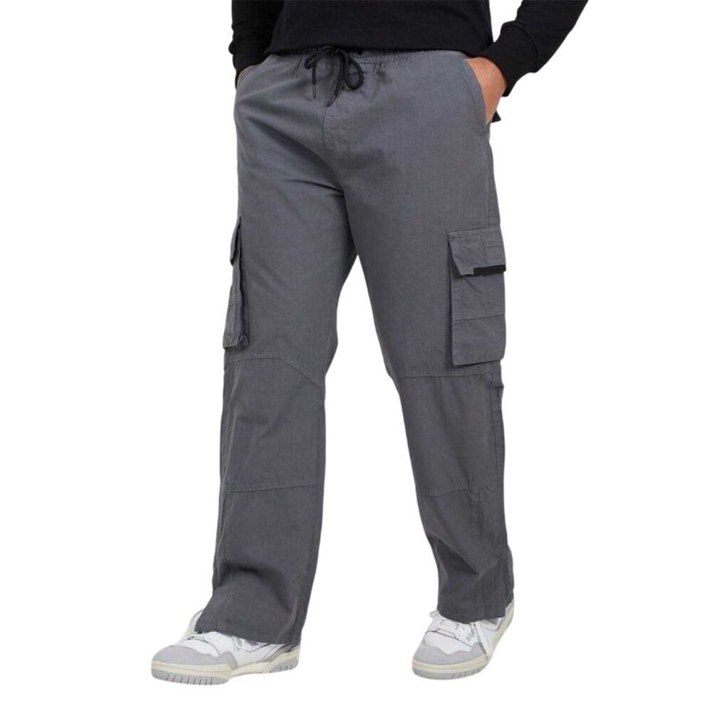 Brave Soul Mens Ripstop Cargo Pants / Dark Grey